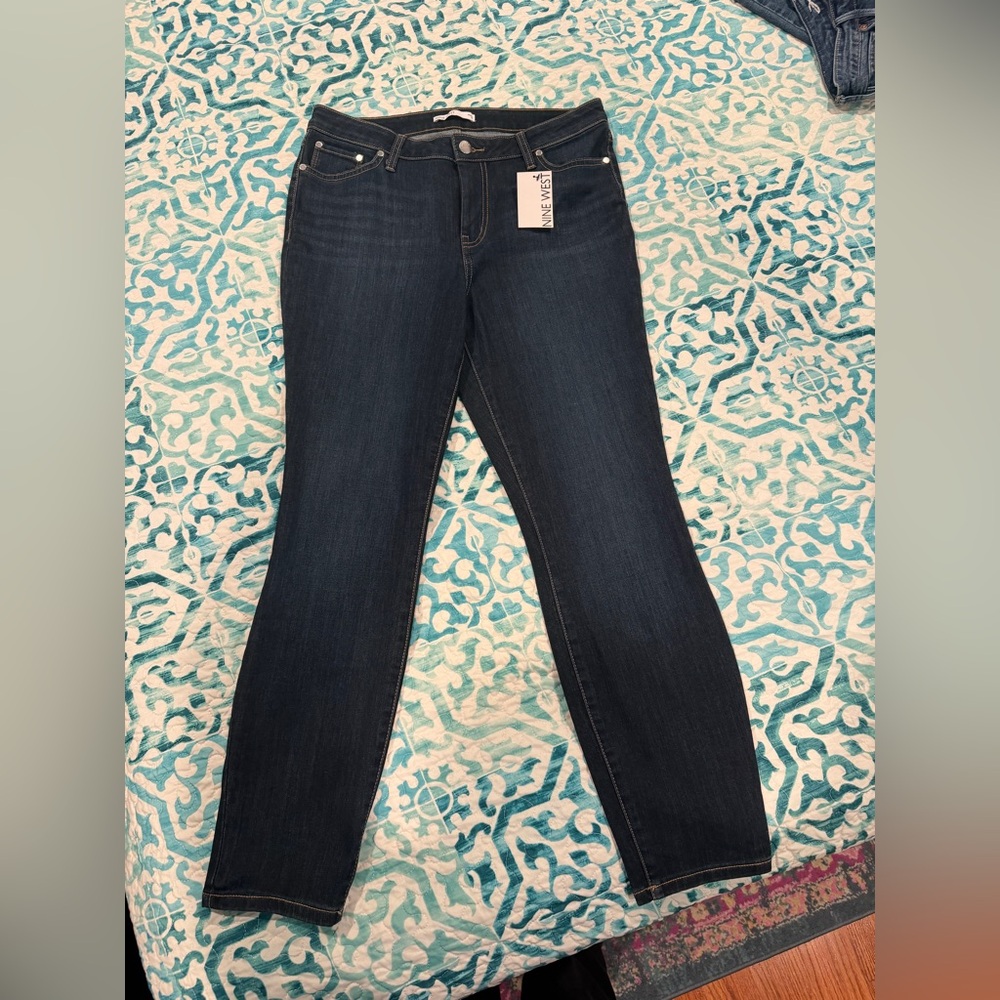 Nine West Women's Dark Blue Skinny Jeans